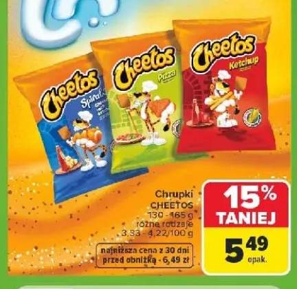 Chrupki Cheetos Pizza +2 warianty