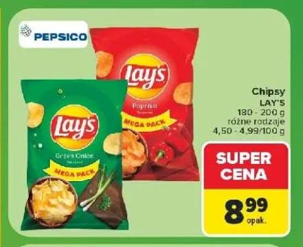 Chipsy Lay's Green Onion +1 wariant