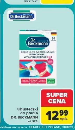 Chusteczki zapobiegające farbowaniu Dr. Beckmann