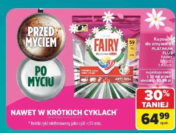 Kapsułki do zmywarki Fairy Platinum Plus Lemon