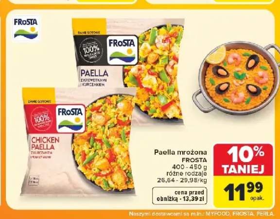 Chicken Paella z kurczakiem i warzywami Frosta +1 wariant