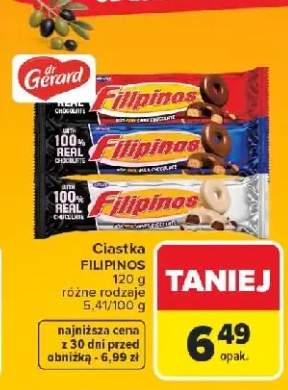 Ciastka w ciemnej czekoladzie Filipinos +2 warianty