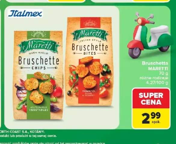 Bruschette Chips Mediterranean Vegetables Maretti +1 wariant