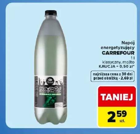 Napój energetyzujący klasyczny Carrefour Classic +1 wariant