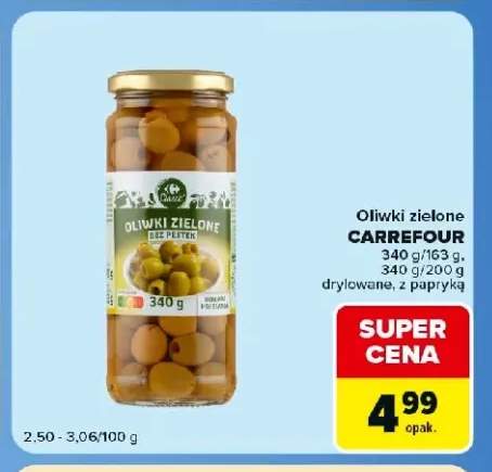 Oliwki zielone drylowane Carrefour +1 wariant