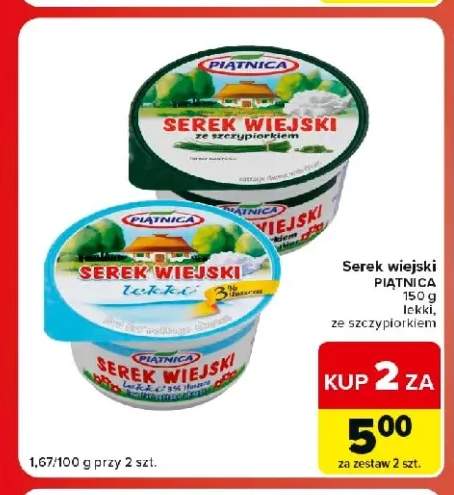 Serek wiejski ze szczypiorkiem Piątnica +1 wariant