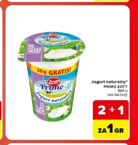 Jogurt naturalny bez laktozy Primo Zott