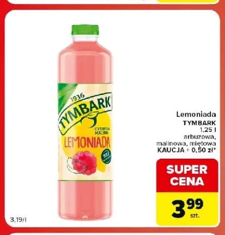 Lemoniada malinowa Tymbark +2 warianty