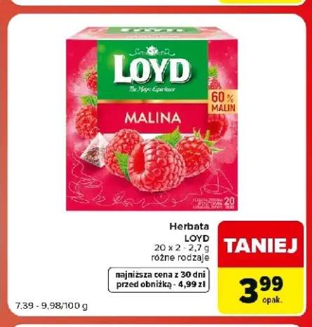 Herbata owocowa Loyd Malina