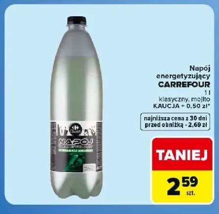 Napój energetyzujący klasyczny Carrefour Classic +1 wariant