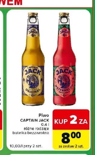 Piwo Captain Jack Original +1 wariant