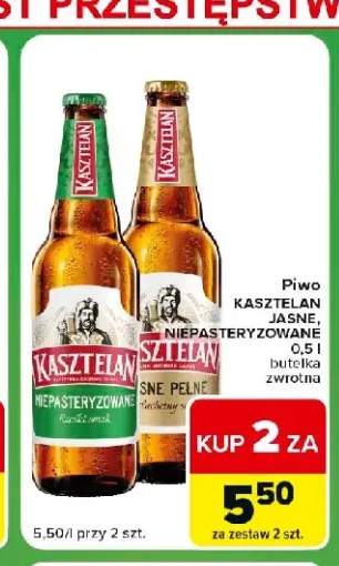 Piwo Kasztelan Niepasteryzowane +1 wariant