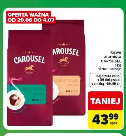 Kawa ziarnista Carousel Daily Cup Classic +1 wariant