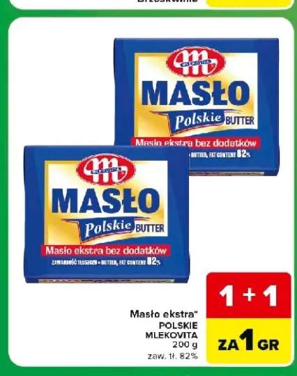 Masło ekstra Polskie Mlekovita