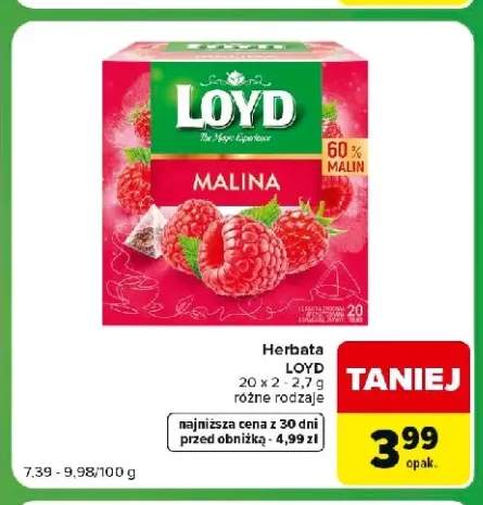 Herbata owocowa Loyd Malina
