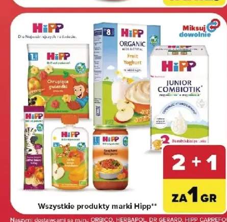 Przecier owocowy Hipp Jabłko Mango Brzoskwinia +6 wariantów