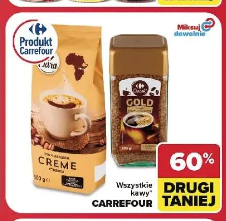 Kawa rozpuszczalna Carrefour Classic Gold +2 warianty