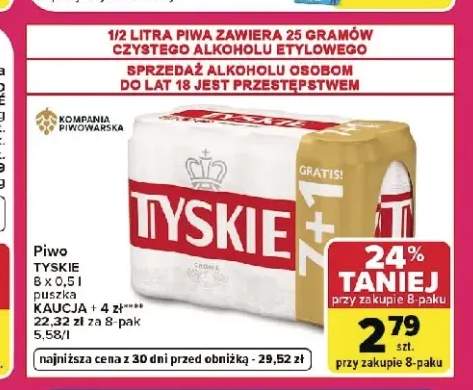 Piwo Tyskie Gronie 8-pak