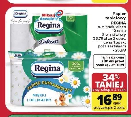 Papier toaletowy Regina Aloes 12-pak +1 wariant