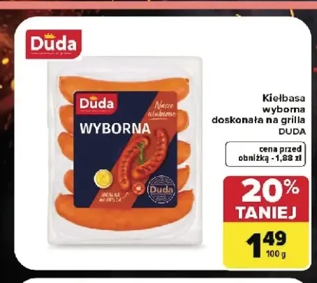 Kiełbasa wyborna doskonała na grilla Duda