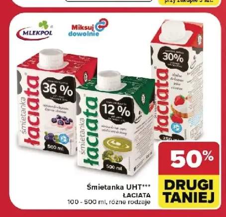 Śmietanka UHT Łaciate 12% +2 warianty