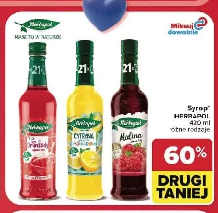 Syrop Herbapol Malina +2 warianty