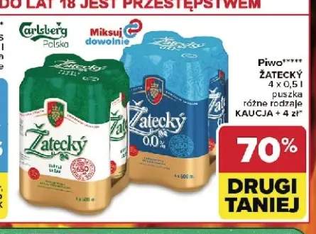 Piwo bezalkoholowe Žatecký 4-pak +1 wariant