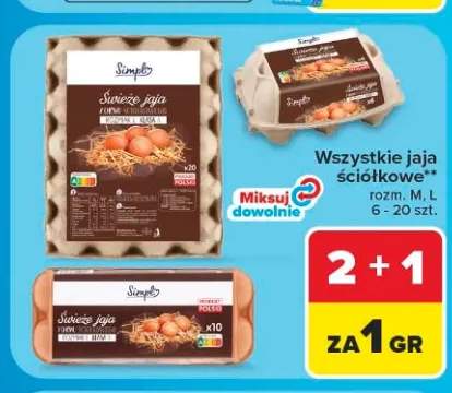 Jaja ściółkowe Simpl +3 warianty