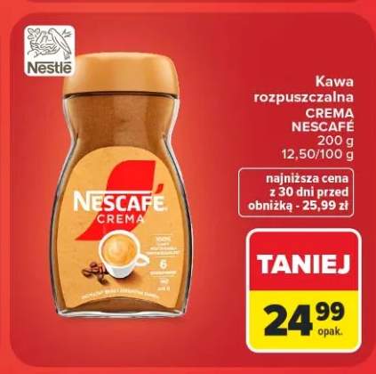 Kawa rozpuszczalna Nescafé Crema
