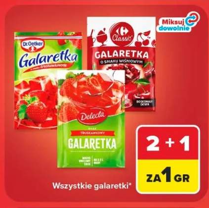 Galaretka wiśniowa Carrefour Classic +3 warianty