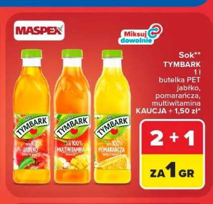 Sok Tymbark pomarańcza +2 warianty