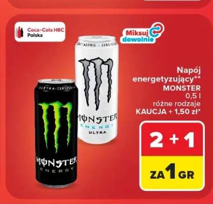 Napój energetyzujący Monster Energy +1 wariant