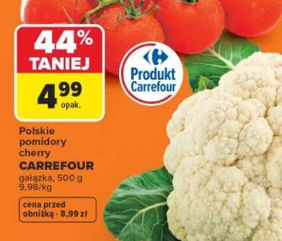 Pomidory cherry gałązka Carrefour polskie