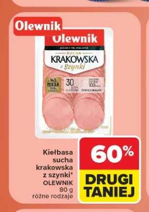 Kiełbasa sucha krakowska z szynki Olewnik