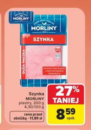 Szynka Morliny plastry