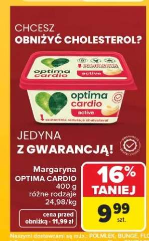 Margaryna Optima Cardio active