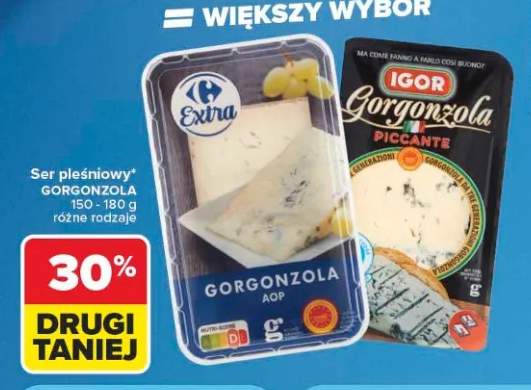 Ser pleśniowy Gorgonzola Carrefour Extra +1 wariant
