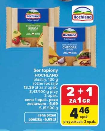 Ser topiony Gouda plastry Hochland +1 wariant