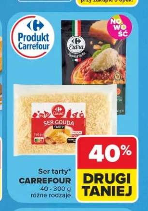 Ser Mozzarella tarty Carrefour Extra +1 wariant