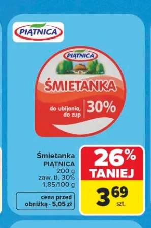Śmietanka Piątnica 30%
