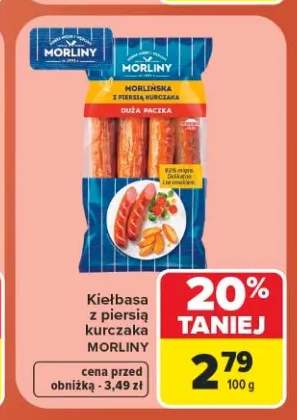 Kiełbasa z piersią kurczaka Morliny