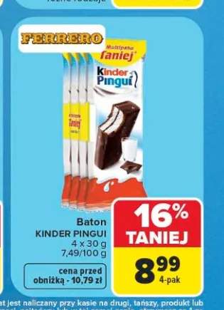 Baton Kinder Pingui 4-pak