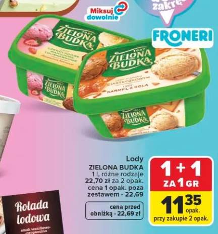 Lody Czekoladowe Zielona Budka +1 wariant