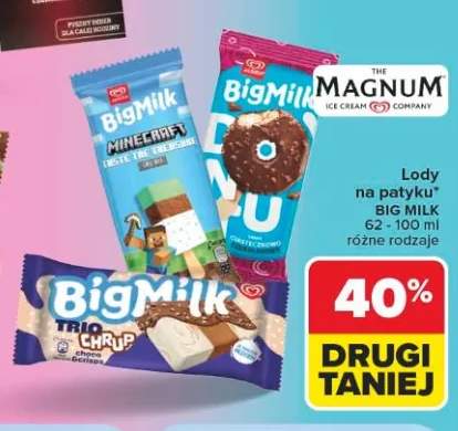 Lody na patyku Big Milk Minecraft +2 warianty