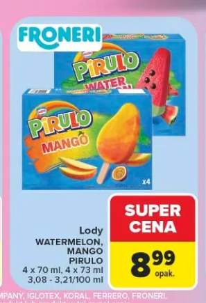 Lody Pirulo Watermelon +1 wariant