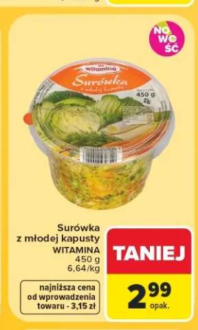 Surówka z młodej kapusty Witamina
