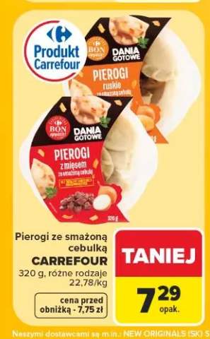 Pierogi z mięsem ze smażoną cebulą Carrefour +1 wariant