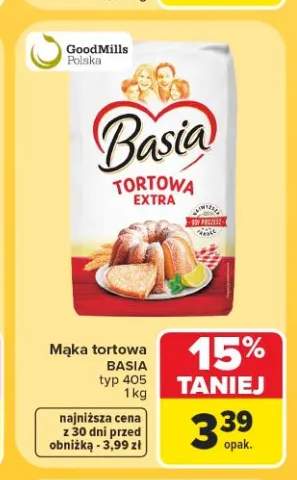Mąka tortowa Basia