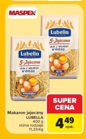 Makaron jajeczny Lubella 5-Jajeczna Nitki +1 wariant