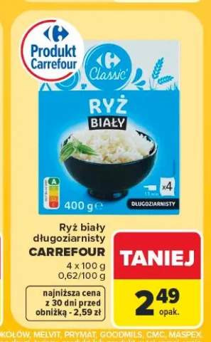 Ryż biały długoziarnisty Carrefour Classic